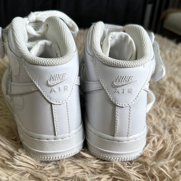 Nike AF1 White High-Top Sneakers with Strap - Picture 6 of 16
